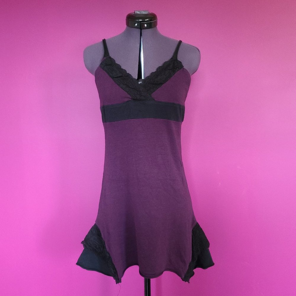 OOAK Organic Cotton Eco Pixie Punk Ruffle Dress Tunic